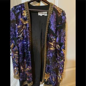 Black Tie Sequin Jacket-Vintage